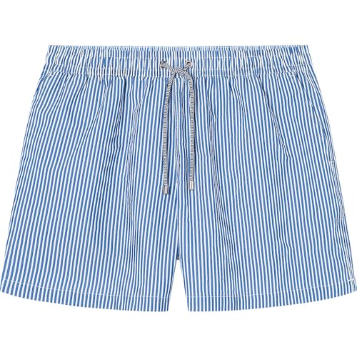 Short de bain seersucker Faconnable L maillot de bain homme bleu de plage