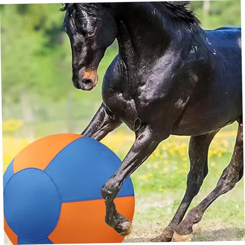 Hüteball für Hunde, 45, 7 cm großer PVC-Hüteball mit Polyester-Überzug mit Reißverschluss, kratzfest, interaktives Mehrzweckspielzeug für Pferde und Schafe, Hundeball, Hundespielzeug, Ball für Hun