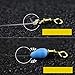 LIOOBO 20pcs Anti-Tangle Bean Silicone Ring Fishing Buoy Buoy Sea Fishing Tool Fishing Line Stop Nightlight Buoy