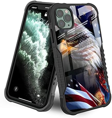Goodsprout Compatible With IPhone 16 Pro Case,American Flag Army Amazing Pattern Design Shockproof Anti-Scratch Hard PC Back Case For IPhone 16 Pro