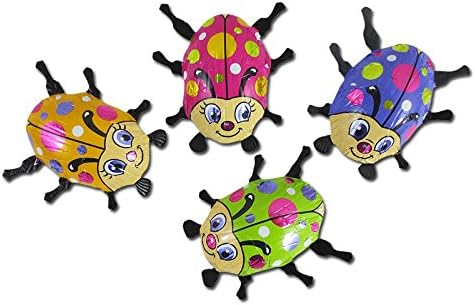 Storz Large Colorful Beetle Bug Chocolates (Glueckskaefer Schokolade) - 8 Pieces