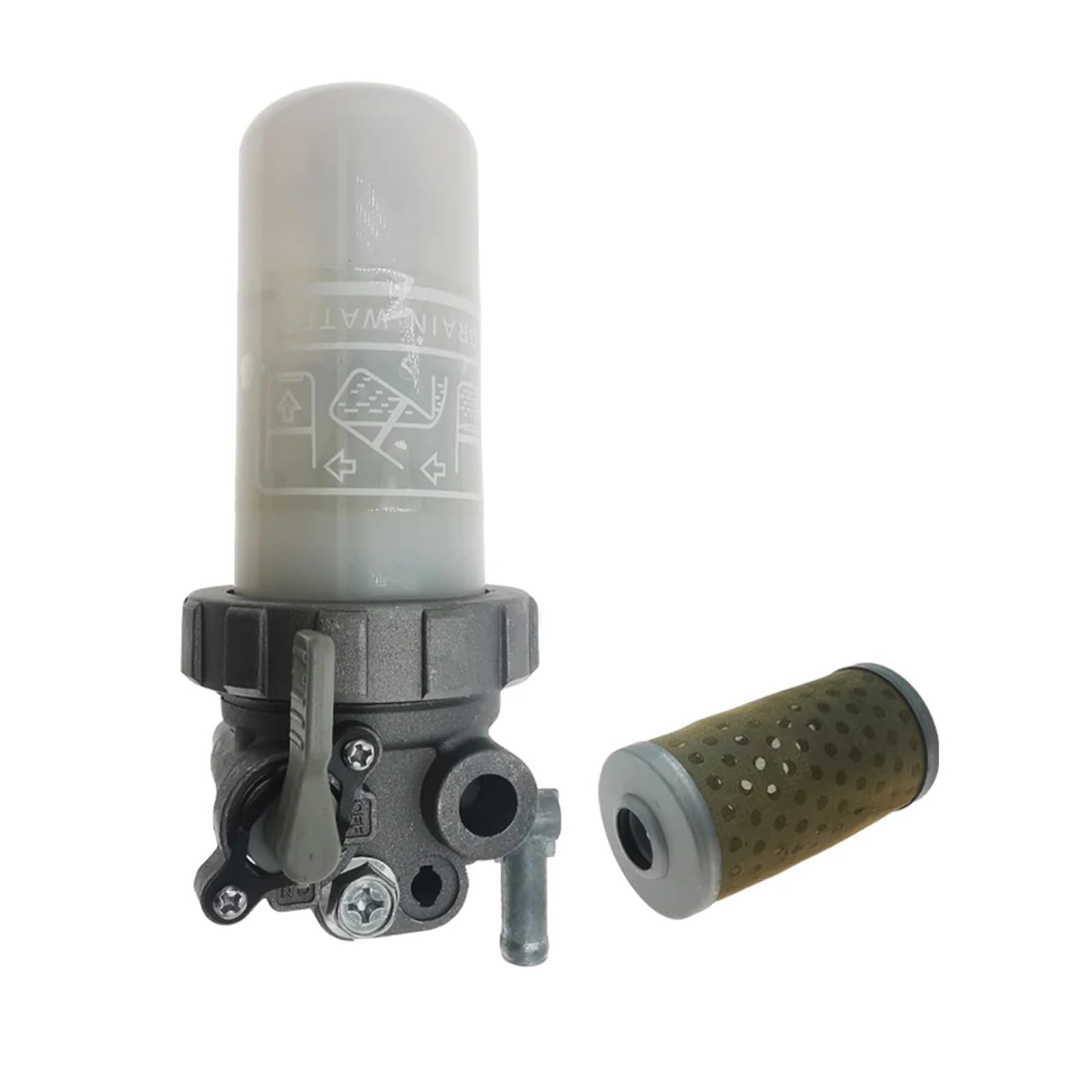 filtro de combustible Conjunto separador de agua y combustible 1G410-43350 1G311-43380 para PC200-7 220-7 Reemplaza WF10035 121850-55710 Reemplazar(2PCS)