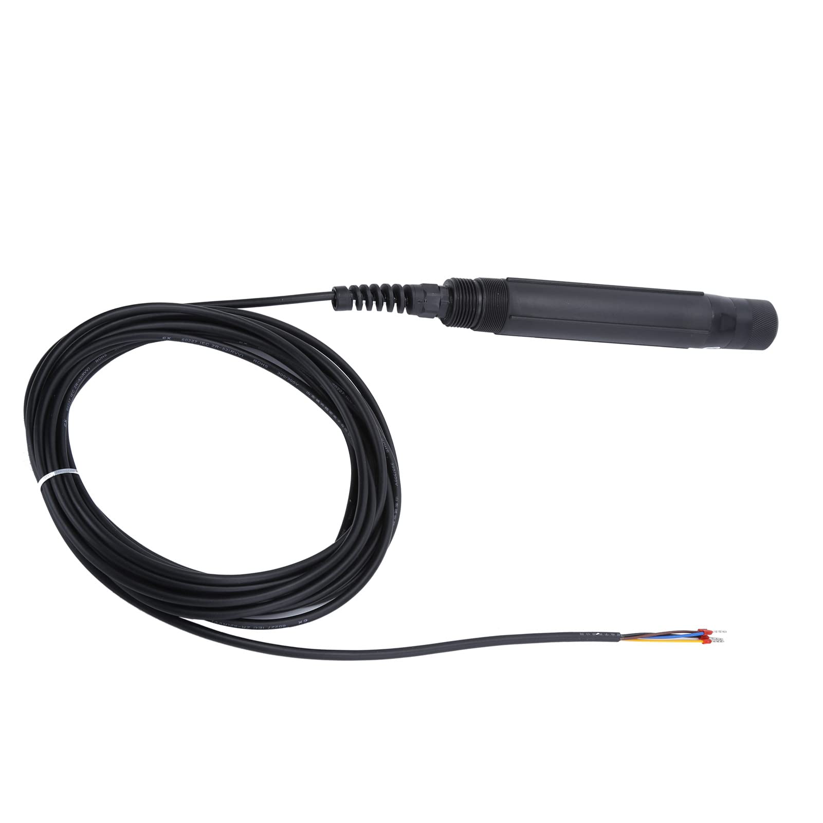 AMONIDA Fluoreszenzmessgerät für Gelösten Sauerstoff, Hochpräziser Wasserdichter Sensor für Aquakultur, 12–24 V