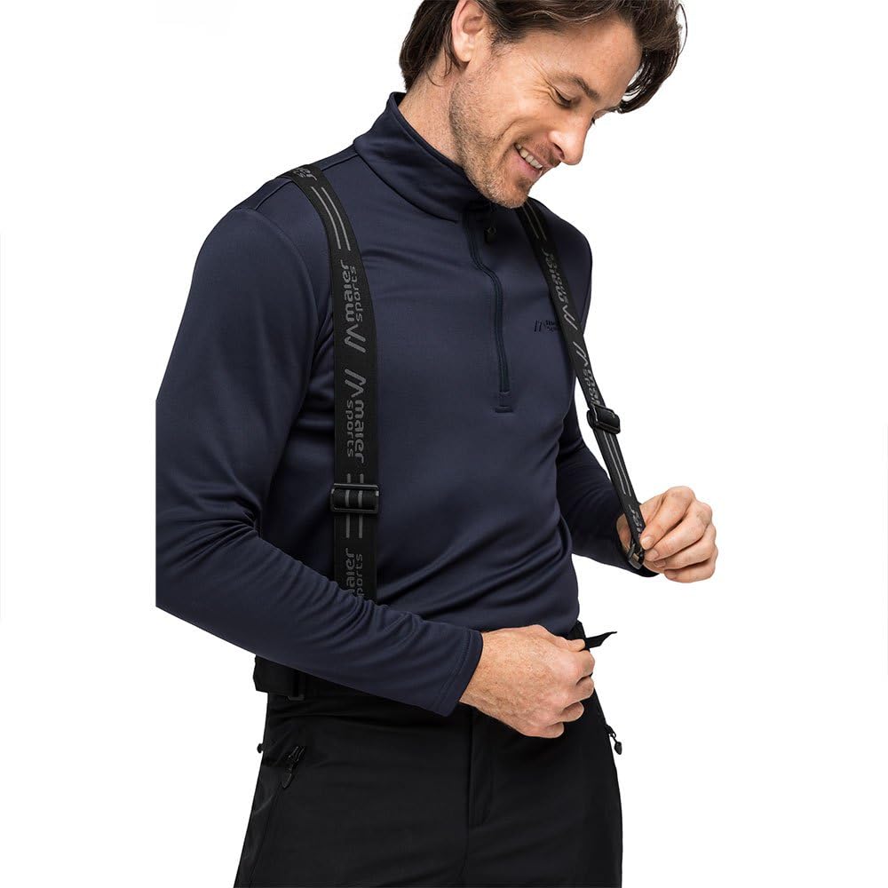 Maier Sports Anton Light Herren Skihose wasserdichte Schneehose mit Hosenträgern Stretchmaterial mTEX Wetterschutz PFC-frei