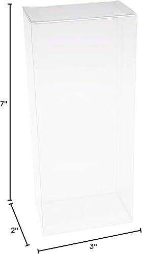 Miniatura 8 de Plymor Caja protectora de almacenamiento de figuras de acción plegable transparente, 3 pulgadas de ancho x 2 pulgadas de profundidad x 7 pulgadas de