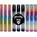 Produktbild ORIGINAL Vernice Textilfolie Glitzer Regenbogen - Heat Transfer Vinyl in gängiger Größe 30.4 cm x 25 cm - Set aus 8 Folien - Plotterfolien für alle gängigen Textilien geeignet! (Regenbogen)