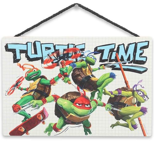 Teenage Mutant Ninja Turtles Turtle Time Hanging Wood Wall Decor