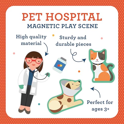 Image of Petit Collage Mag Play Scene Pet Hospital