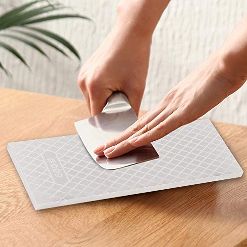 200/600 Grit Diamond Sharpening Stone Double?Sided Kitchen Sharpening Grinder Sharpener Whetstone Wet Stone Sharpening Kit for Sharping Knives