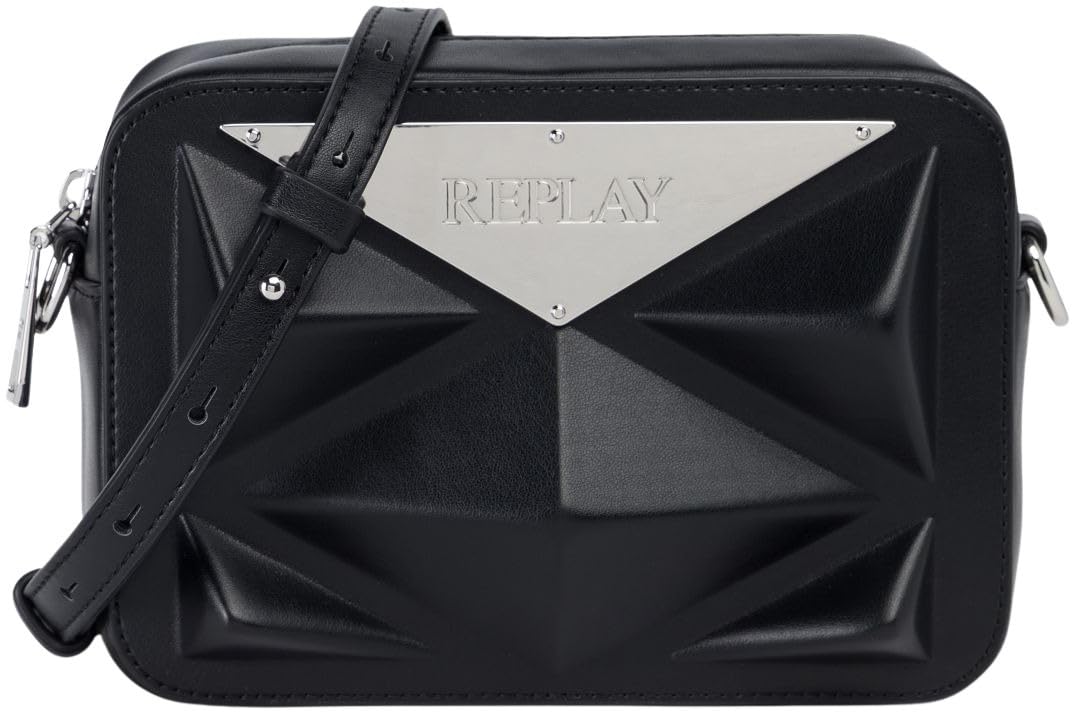 Replay Women's FW3804 Shoulder Bag, 0098 Black, 0098 Black, Einheitsgröße
