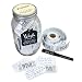 Everyday Wishes Wish Jar ; Unique and Thoughtful Gift Ideas for Friends and Family ; Novelty Gift for Birthdays, Christmas, or Any Special Occasion ; Kit Comes With 100 Tickets & Decorative Lid