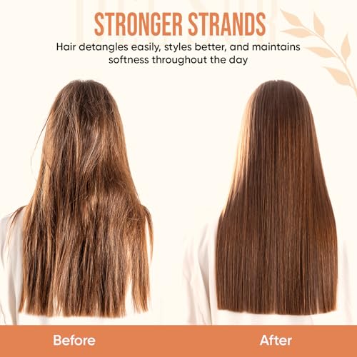 Image of DEL SUR Hair Strengthening Shampoo and Conditioner Set | 16 fl oz Each | with Camellia Japonica, Niacinamide, Provitamin B5 & Biotin | Repair & Hydration for Dry, Weak Hair