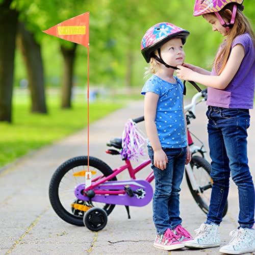 Happyyami 1 Satz Reflektierender Wimpel Flaggen ATV-Flagge Lenkerfahne Fahrrad-sicherheitsfahne Mit Stange Reflektierende Fahrrad-sicherheitsfahne Liegerad PVC Horizontal Kind Wasserfahne - Image 4