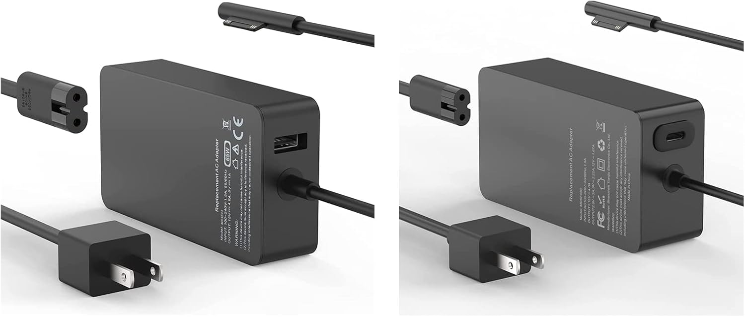 65W Surface Pro Laptop Charger for Microsoft Surface Pro