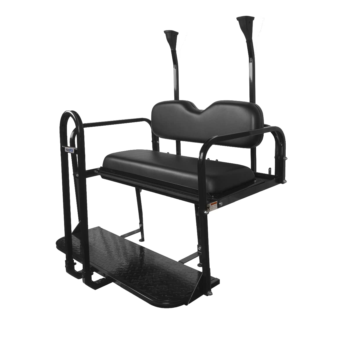 PROFX Golf Cart Rear Flip Seat Kit with Grab Bar for Club Car Precedent