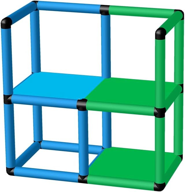 Funphix Outer Railing Swimming Pool Platform for Toddlers and Kids – Learn to Swim Outdoor Playset – Multi-Level Toddler Swim Platform for Swim School, Backyard Pool – Colorful Kids Pool Equipment