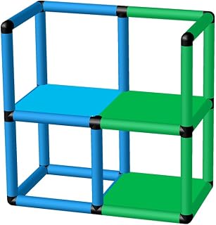 Funphix Outer Railing Swimming Pool Platform for Toddlers and Kids – Learn to Swim Outdoor Playset – Multi-Level Toddler Swim Platform for Swim School, Backyard Pool – Colorful Kids Pool Equipment