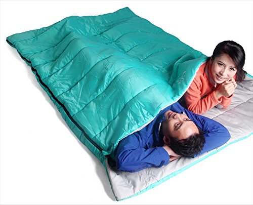 pärchen schlafsack Umschlag-Typ Paar Outdoor Camping Doppelzimmer Schlafsack , blue Sport & Freizeit Wählen Sie Ihre Größe:XL - 8½ Bulls Sharptail Street 3 Kids:0