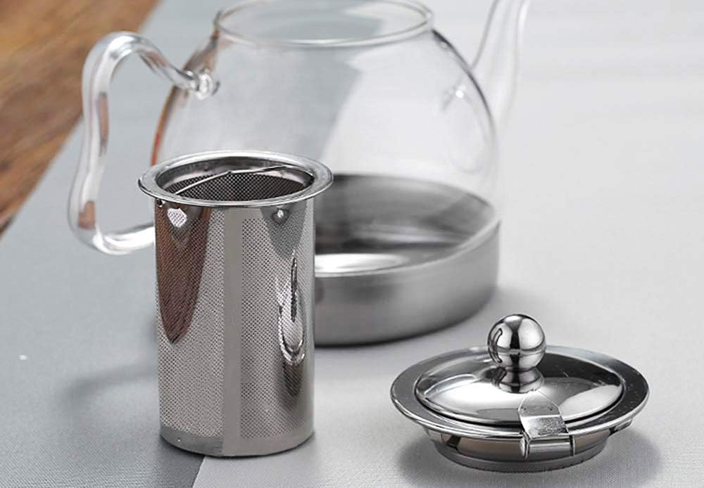 Featured Product Hwagui - Heat Resistant Glass Teapot With Removable Tea Infuser For Blooming And Loose Leaf Tea, Stove Top Safe Tea Pot 1200ml/34oz