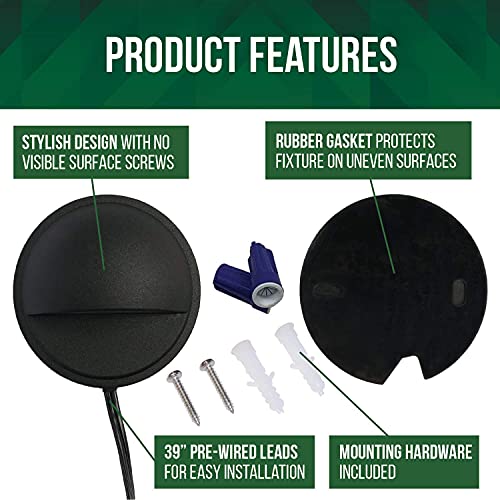 Gkoled 4Pcs Round Deck Lights With 4Pcs Step Lights #TOP3