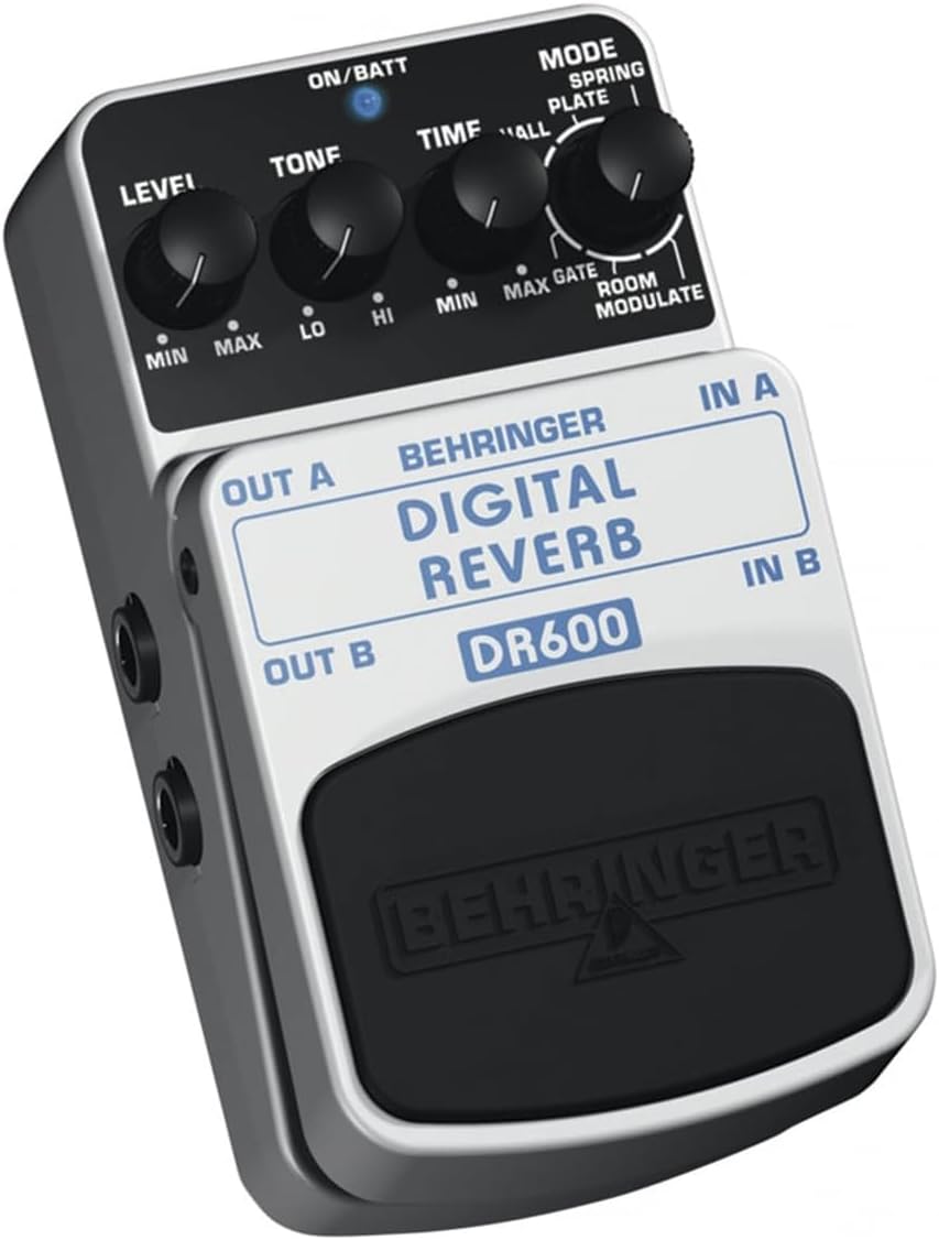 Behringer DIGITAL REVERB DR600 Digital Stereo Reverb Effects Pedal