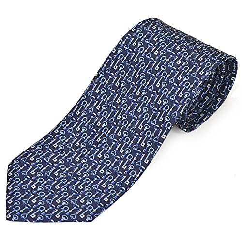 Salvatore Ferragamo(サルヴァトーレ フェラガモ)ネクタイ メンズ ガンチーニ柄シルクネクタイ(サイズ剣幅8cm)efg005 350292-001 NAVY ネイビー