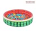 Kiddie Pool, Watermelon 3 Ring Inflatable Pool for Kids, Ideal Water Pool in Summer, 45 Inches Inflatable Swimming Pool, for Ages 3+