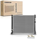 A-Premium Engine Coolant Radiator Assembly with Transmission Oil Cooler Compatible with Cadillac STS 2008 2009 2010 2011 V6 3.6L, Automatic Transmission, Replace# 19130357
