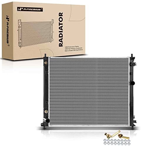 A-Premium Engine Coolant Radiator Assembly with Transmission Oil Cooler Compatible with Cadillac STS 2008 2009 2010 2011 V6 3.6L, Automatic Transmission, Replace# 19130357