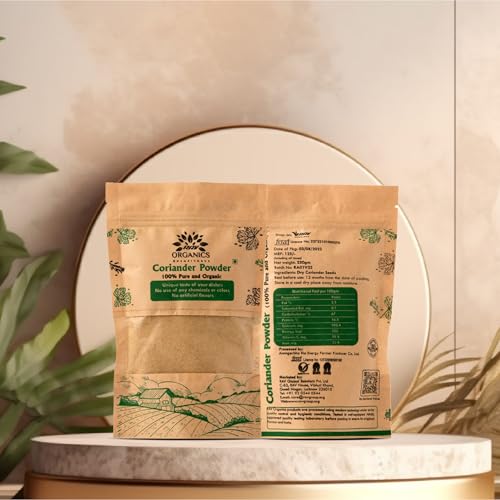 Image of Rav Organics Organic Dhaniya Powder 200g | 100% Natural Coriander Powder | Traditional & Authentic Indian Spices | Sun-Dried & Stone-Ground | NPOP Certified Organic, Non-GMO, Chemical & Preservative Free