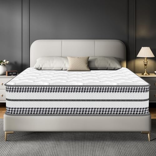Matratze 90x200 cm, Taschenfederkern und Kaltschaummatratze Hybride, Höhe 23 cm Federkernmatratze, 8-Zonen Ergonomie, Härtegrad, Öko-Tex Zertifiziert, Atmungsaktiv, Antibakteriell, Sanft zur Haut