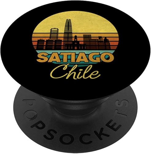 Vintage Santiago Chile - Cool Chilean Design Retro Cities PopSockets Standard PopGrip Vintage Santiago Chile - Cool Chilean Design Retro Cities PopSockets Standard PopGrip