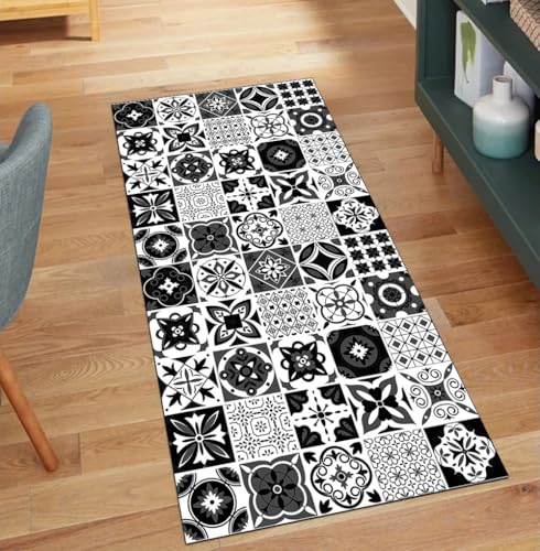 Alfombra de cocina larga estilo boho para pasillos transitados y dormitorios 2