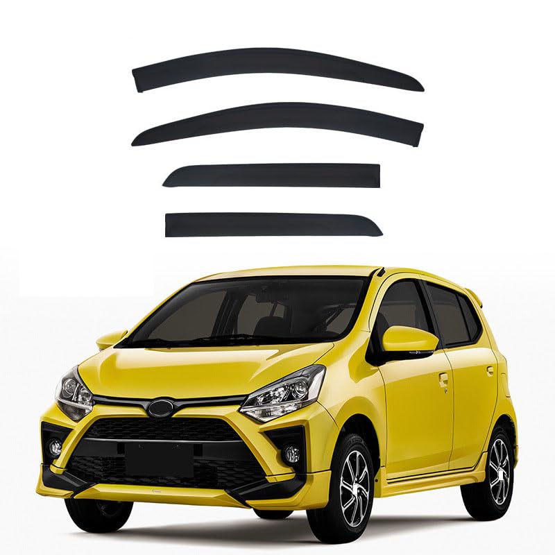 Déflecteurs de vent roulez vitres ouvertes en Toyota Agya B100