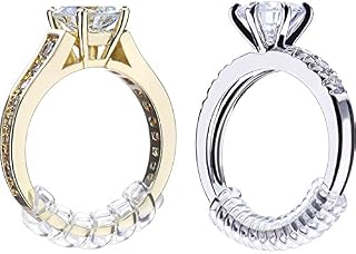 8 Pieces Ring Sizer Adjuster Ring Guard with Jewelry Polishing Cloth for Loose Rings, 2 Size, 2 mm/ 3 mm