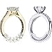 Produktbild Pangda 8 Stück Ring Sizer Adjuster Ring Guard mit Schmuck Poliertuch für Lose Ringe, 2 Größe, 2 mm/ 3 mm