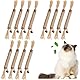 PangWuu 12 Stück Katzen-Spielzeug Set, Katzenminze Sticks und Fummelbrett für Katzen, Natürliche Zahnpflege und Spielspaß für Ihre Katze, Ideal für Katzenzahnpflege und Stimulation