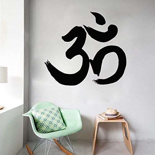 OM Símbolo Meditación para Yoga Namaste signos Buda vinilo adhesivos pared decoración decoración hogar pegatina arte mural sm137