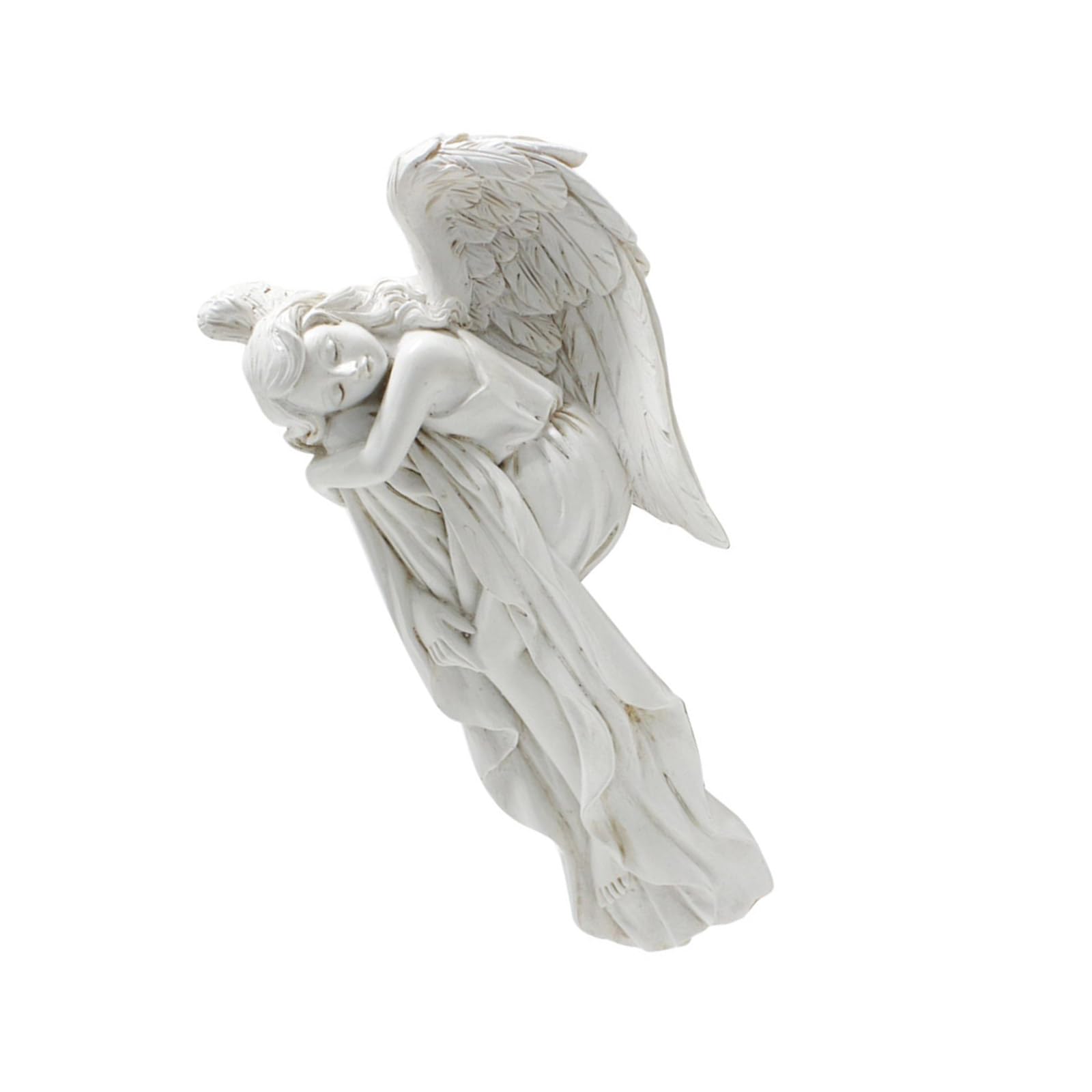 mioosho Angelic Window Frame Ornament Elegant Resin Sculpture Door Frames for Home Decoration Art Lovers and Interior Designers