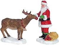 Vista 2 de Lemax Juego de 2 golosinas de reno, colección navideña