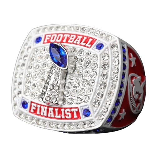 Image of 12 pcs Pack FFT02 6 Styles Football Championship Trophy Ring Champion and Finalist Awards Finger Size 9