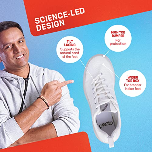 Image of Plaeto Mens Revive Casual Sneakers - All White, 9UK