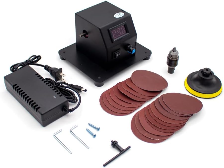 Multifunctional Mini Bench Grinder & Polishing Machine with Drill Chuck
