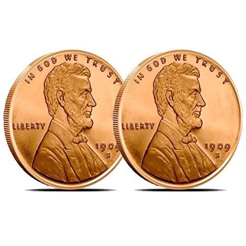 2x 1 Ounce Copper Bars. 2 Pack of 1 Ounce Pure .999 Copper Bullion Ingots In a Custom Microfiber Pouch by Vx Investments. Commemorative Wheat Pennies.