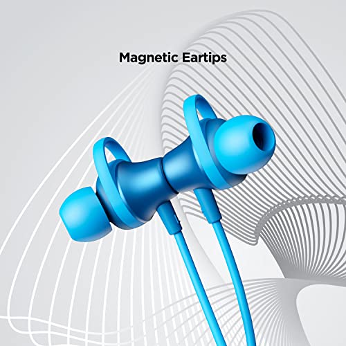 Image of boAt Rockerz 245v2 Bluetooth Wireless in Ear Earphones with Upto 8 Hours Playback, 12mm Drivers, IPX5, Magnetic Eartips, Integrated Controls and Lightweight Design with Mic(Ocean Blue)