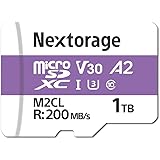 Nextorage 日本メーカー UHS-I マイクロSDカード 1TB microSDXC A2 U3 V30 読出し最大200MB/s Swtich スイッチ NX-M2CL1TB ネクストレージ microSDカード