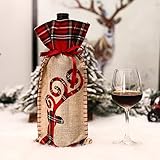 ♥ Süßes Design: Süß und stilvoll für Sie, um Ihre Weinflaschen zu dekorieren, sehr geeignet für Weihnachtsferien