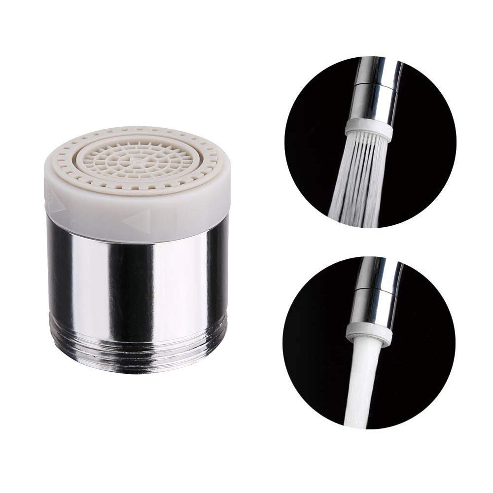 IUokLU Aerator,Faucet Sprayer,Water Saving Anti Splash Faucet Filter Aerator Diffuser for Kitchen Bathroom,Chrome Plated Brass Water Saver Spout Filter