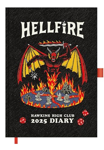 PYRAMID - Stranger Things 2025 A5 Diary 14,8 x 21 cm, agenda giornaliera per appassionati di serie, perfetta per ufficio e scuola