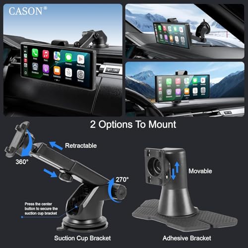 Image of Cason Upgraded Carplay /Car Android System Touch Screen 10-Inch Android Car Stereo Infotainment System IPS LED Display Screen with Smart Voice Control,BT for All Vehicle